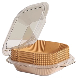 空气炸锅专用纸烤箱吸油垫纸家用食物锡纸碗电炸锅方形烘焙硅油纸