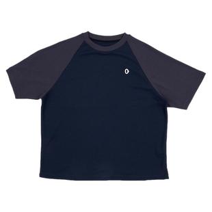 素然AnKoRau 安高若25夏季女士华夫格宽松图案短袖T恤