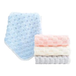 洁丽雅7A抑菌儿童毛巾柔软擦手巾厨房洗手间浴室吸水亲肤纯色方巾