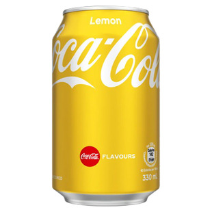 6罐装/香港版进口饮品香港可口可乐柠檬可乐港版碳酸饮料易拉黄罐