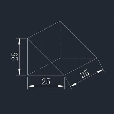 直角三棱镜加工光学玻璃全反射棱镜测量光学实验胶合分光棱镜定制