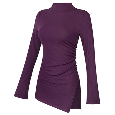 秋冬长袖瑜伽服女修身显瘦健身服