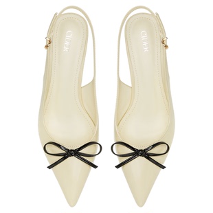 【明星同款】CIDER 正品蝴蝶结细跟小猫跟鞋女装114471189