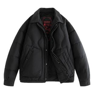 回力轻薄羽绒服男士秋冬季2025新款青少年冬装保暖男生翻领厚外套