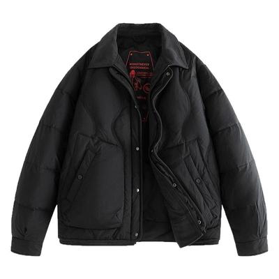 回力衬衫领轻薄羽绒服男冬装外套