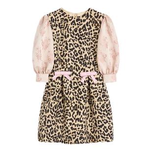 [季末优惠]华伦天奴VALENTINO女士CREPE COUTURE ANIMALIER连衣裙