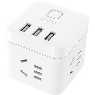 公牛充电器小魔方插座usb多口插线板带线插排插头多孔手机充电头