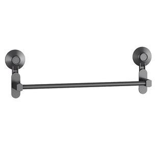 太力吸盘式卫生间毛巾架子免打孔浴室置物架一体墙上壁挂双杆挂杆