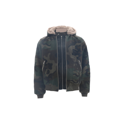 ZOZOFOREST【3165】“蛇年限定迷彩座山雕”可拆卸帽重磅加绒夹克