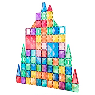 mideer弥鹿 儿童磁力片 彩窗磁吸积木棒 儿童拼图益智生日礼物