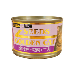 泰国进口Seeds惜时猫罐头大金罐纯肉鲜肉主食罐猫咪湿粮 24罐整箱