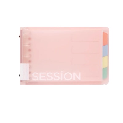 【新色】日本maruman满乐文SESSION活页本 大容量本 MINI手账活页 夕烧 柠檬苏打 樱花粉 天空蓝B5/B7