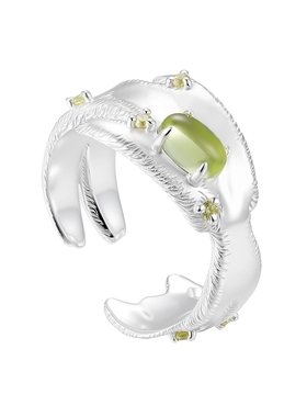 YVMIN尤目 变形小熊戒指锆石镶嵌925银饰品生日礼物新品