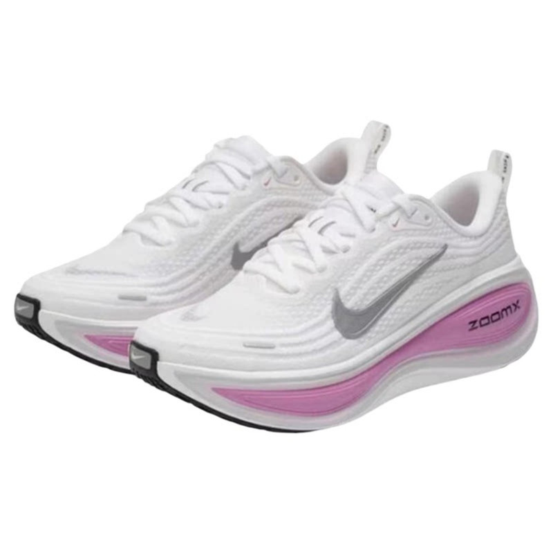 NIKE耐克超级迈柔女鞋白紫银勾VOMERO PLUS缓震跑步鞋HV8154-110