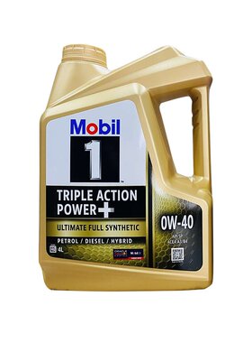 美孚(Mobil)1号全合成汽机油 0W-40 SP 4L 金装 亚太版发动机