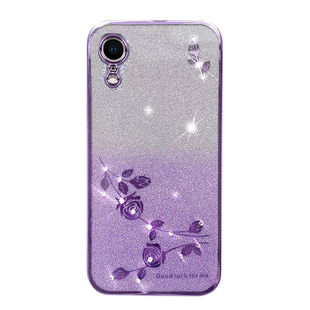 适用于苹果iphoneXR新款手机壳防摔Xsmax奢华网红高级感女xr硅胶保护套iphonexs渐变透明IPX软外壳创意紫色薄