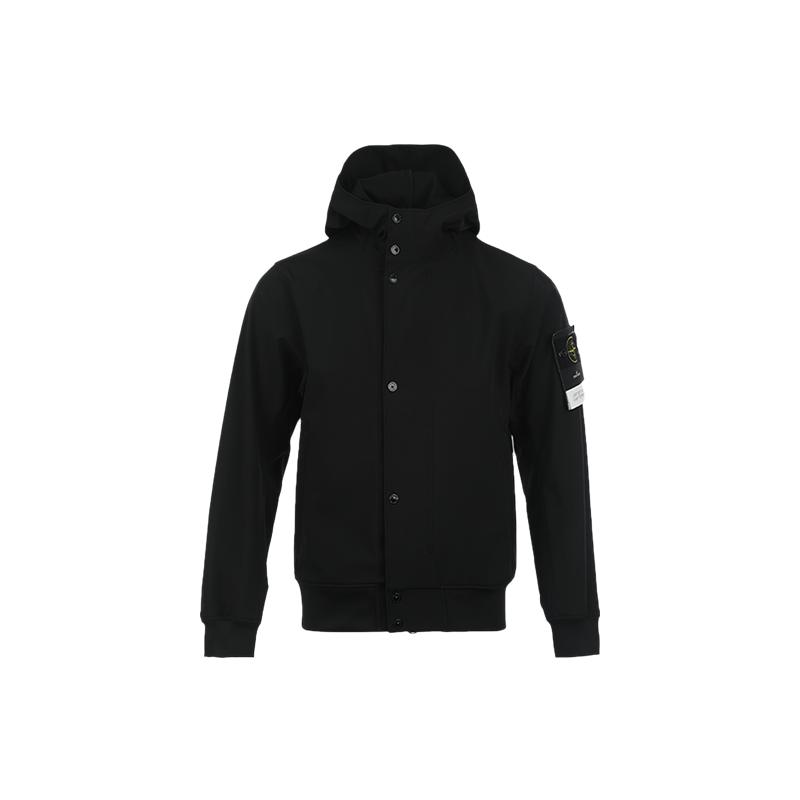 【自营】STONE ISLAND男士运动休闲连帽拉链夹克外套户外软壳