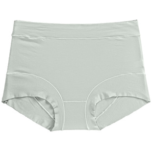 3条装 60支莫代尔竹纤维高腰纯色简约包臀无痕大码女士内裤三角裤
