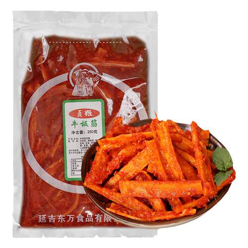 延边牛板筋开袋即食香辣牛板筋牛蹄筋延边朝鲜族特产休闲甜辣零食
