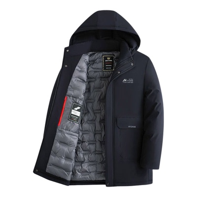 爸爸冬装外套加绒加厚款保暖