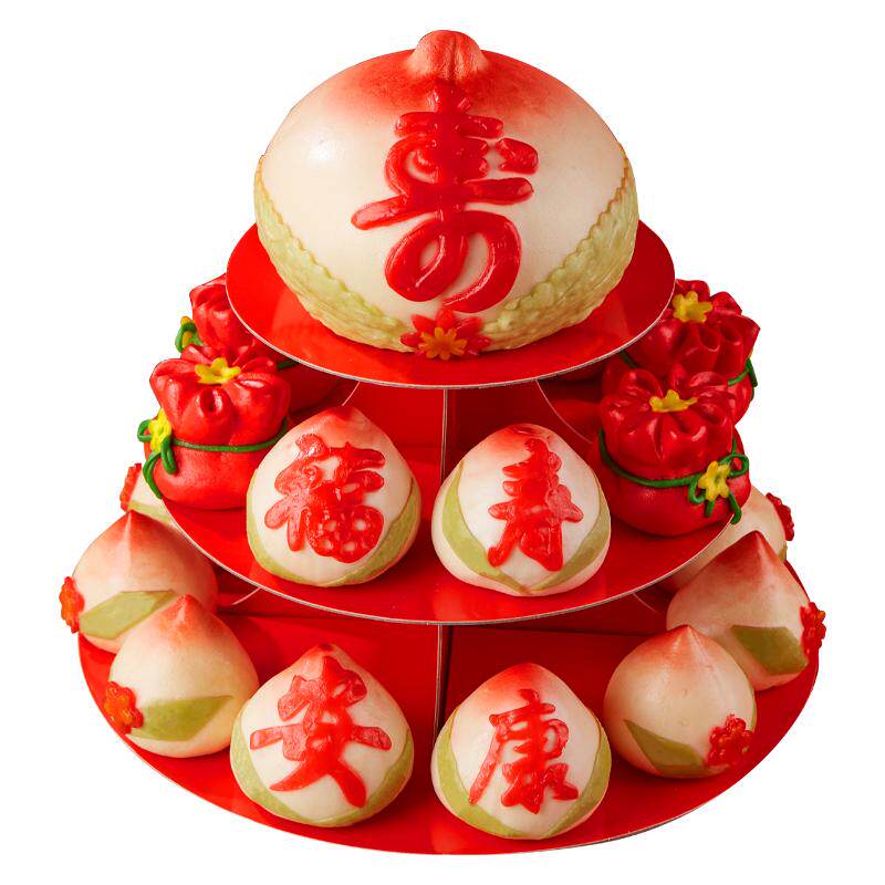 北京寿桃寿盈门送长寿面