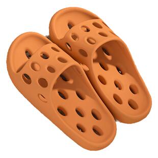 浴室漏水拖鞋女夏季家居室内洗澡防滑静音不臭脚厚底速干凉拖男士