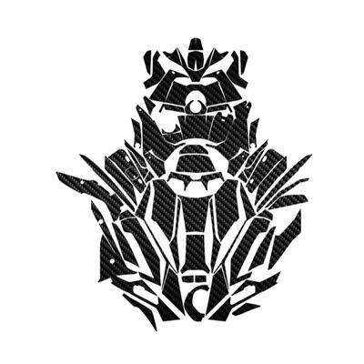 适用24款光阳RacingH150碳纤维贴