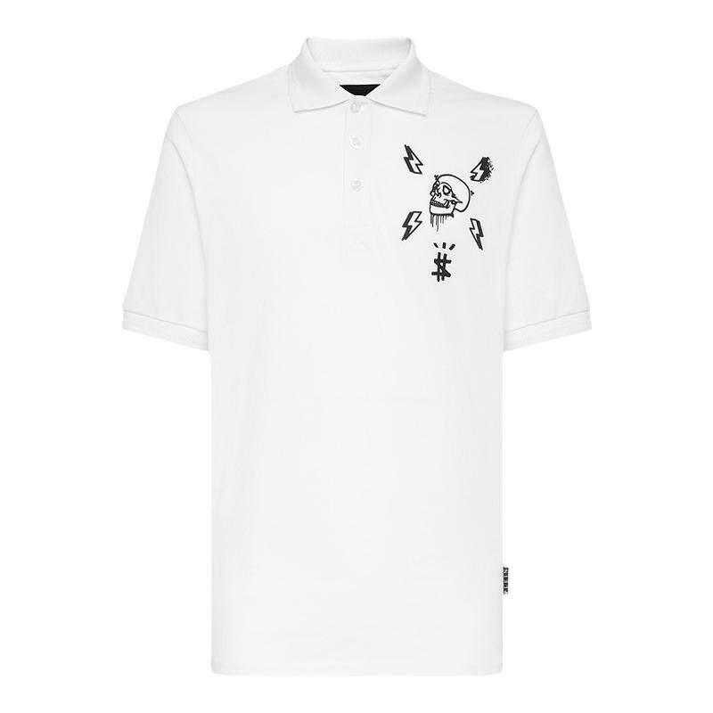 PHILIPP PLEIN 男士骷髅短袖Polo衫