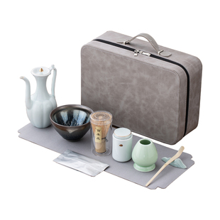 宋代点茶工具全套茶百戏工具套装仿宋点茶器具套装点茶工具收纳包