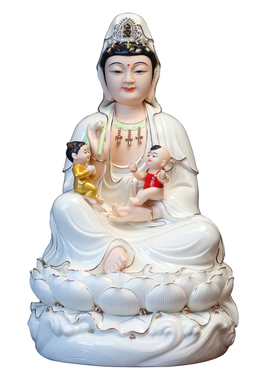 陶瓷龙凤送子观音龙凤宝