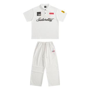 少儿街舞演出服POLO衫套装hiphop街舞潮服84号印花设计爵士演出服