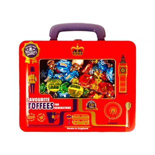 英国进口walkers沃尔克斯什锦太妃糖手提礼盒308g 糖果零食伴手礼