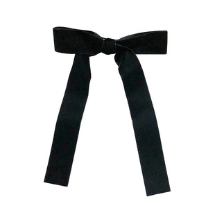 八木同款复古丝绒蝴蝶结发夹日系飘带发圈后脑勺顶夹网红丝带头饰