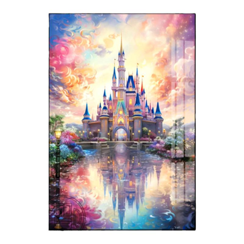 钻石画满钻迪斯尼城堡儿童点钻画