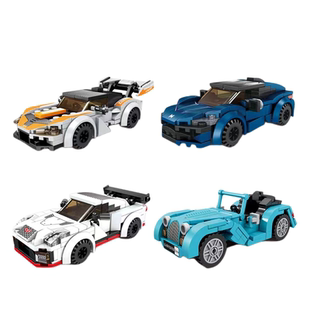 开智6140名车计划城市跑车模型组装积木带弹射功能幼儿园61小礼物