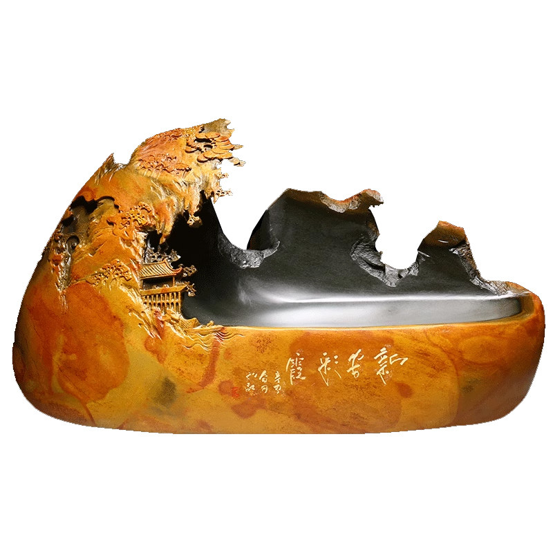 国家非遗江南山水名师安徽歙砚