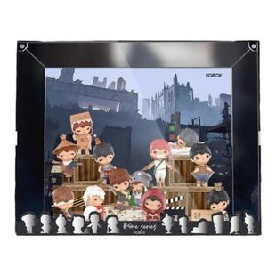 KGBOX泡泡玛特MOLLY100手办小野四代亚克力透明展示盒收纳展示盒