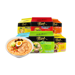 统一汤达人方便面袋装泡面日式豚骨拉面宿舍夜宵速食冲泡整箱批发