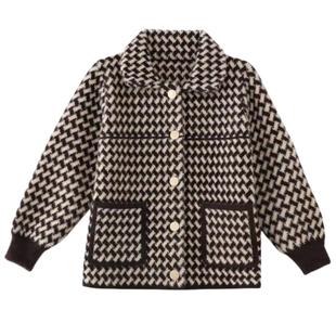 妈妈秋冬装水貂绒大衣大码羊绒开衫外搭洋气中老年短款连帽外套女