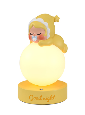星星人台灯摆件卧室床头小夜灯
