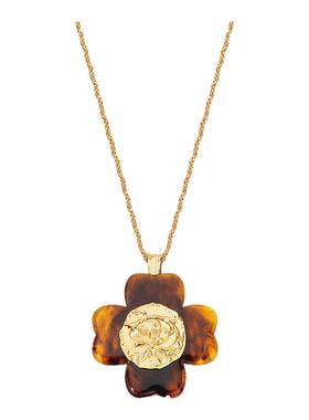 四叶草复古金币轻奢毛衣项链2025