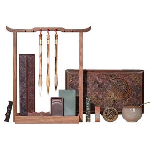 张小凤凤归云文房四宝套装专业级毛笔收纳墨条徽墨精品礼盒送礼高档砚台墨盒书法书画专用镇纸笔墨纸砚女生