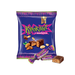 kdv俄罗斯紫皮糖散装喜糖巧克力味果仁夹心进口糖果过年货小零食