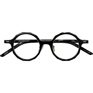 Classico台湾设计师品牌 日系复古手造板材多边眼镜男女可配近视