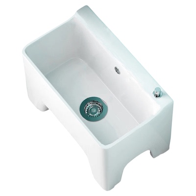 ARPOW洗拖把池长方形高脚家用阳台卫生间拖布池陶瓷地拖盆墩布池