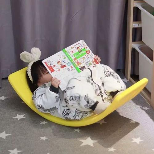 跷跷板儿童体能训练器材家用平衡板宝宝翘翘板聪明板平衡力玩具