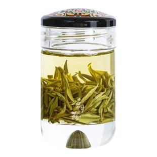 启明缘单层加厚玻璃杯社火脸谱杯盖迷你个人杯子男女水杯定制茶杯