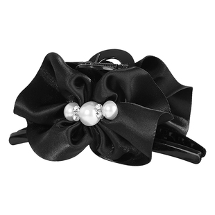 东方之珠花都头发抓夹女2025新款珍珠大号发夹后脑勺马尾夹子头饰