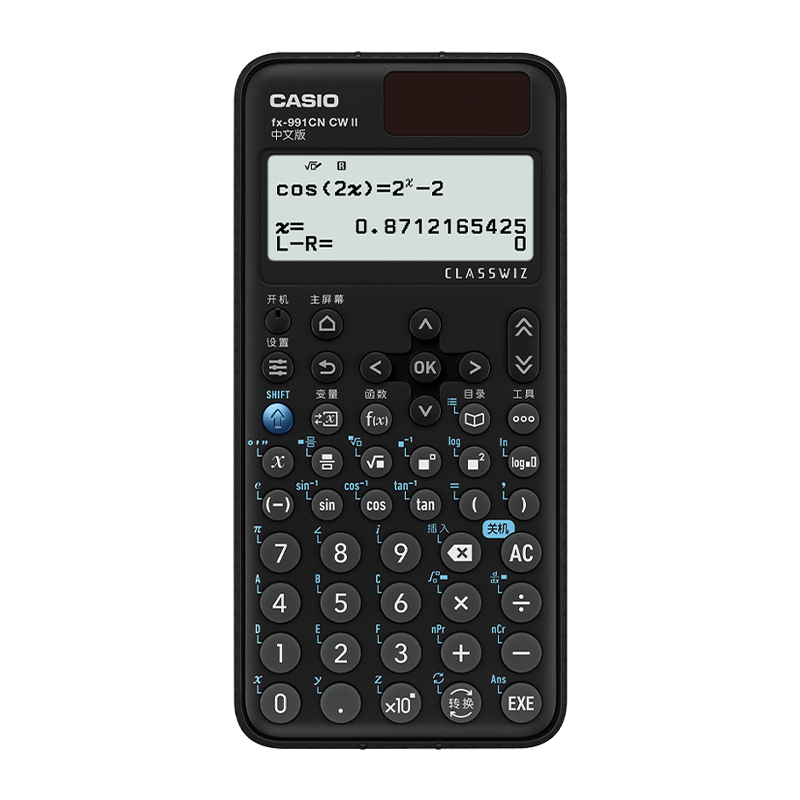 卡西欧计算机器fx-991CN CW II中文版大学科学函数计算机物化竞赛