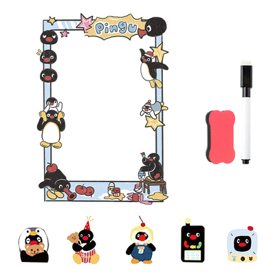 pingu企鹅磁吸冰箱留言板入户门
